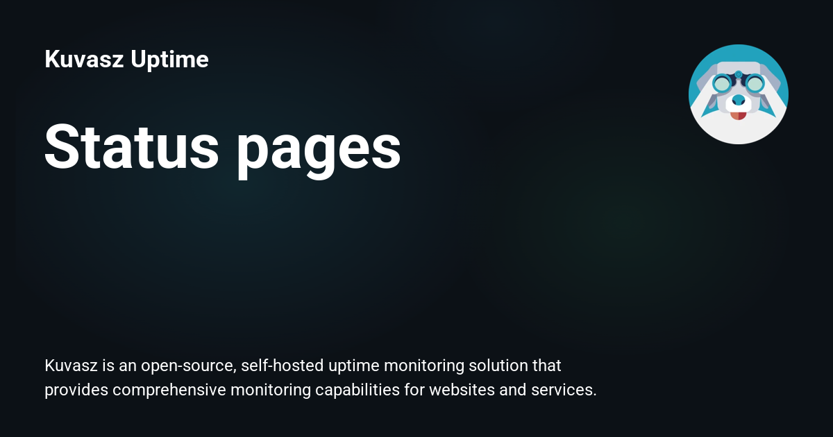 Status Cataplecticus Status pages - Kuvasz Uptime